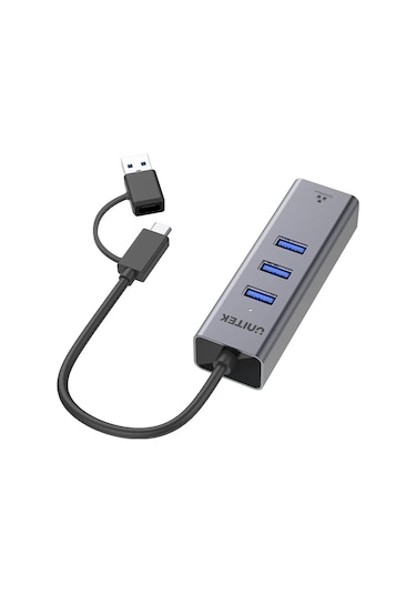 Unitek 4-in-1 Ethernet Hub Y-3088b Ttkunı0016