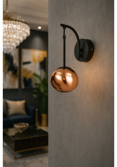 Rainbow Aplik Asimetrik Rose Camlı Dekor Aydınlatma İçin Modern Sarkıt Aplik - Loş Işık Verir Çok Renkli