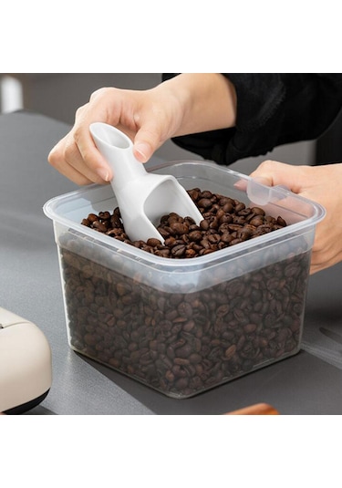 Suntek Kahve Küreği 20g Kepçe Ölçüm Kaşığı Günlük Beyaz