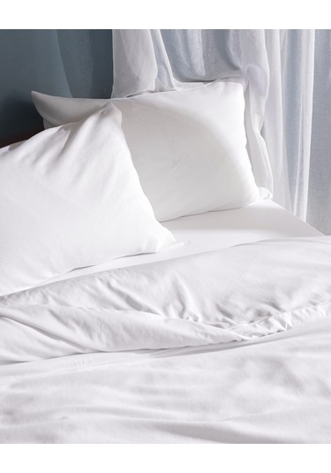 Madame Coco Marly Tek Kişilik %100 Pamuk Penye Lastikli Nevresim Takımı - Beyaz 8684427198872 Beyaz