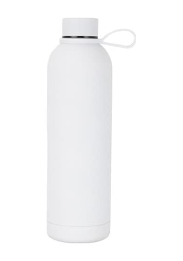 Junsunmay 1000Ml Şeker Rengi 304 Paslanmaz Çelik Vakumlu Su Şişesi Bpa Içermez Fda Sertifikası Yok - Beyaz