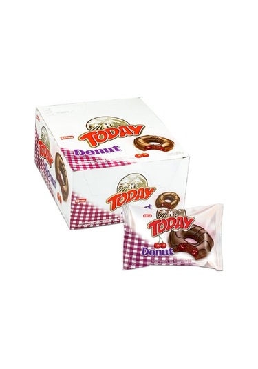 Today Donut Kek Vişneli 35Gr. 24 Adet (1 Kutu)