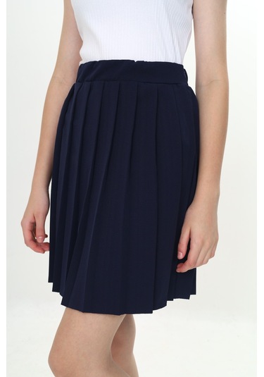 Toontoy Kız Çocuk Piliseli Okul Etek Lacivert