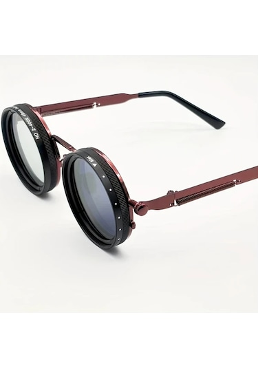 Motion003 Altın Sarısı Ayarlanabilir Işıklı Retro Punk Parti Festival Gözlük Erkek Ve Kadın İçin Uygun Altın