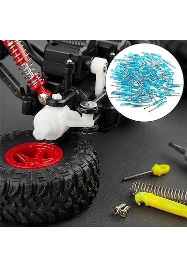 Leasetake 100 Adet Mini Yivli Tornavida, 2.0mm Düz Başlı 45mm Uzunluk Küçük Ev Aletleri Onarımı İçin