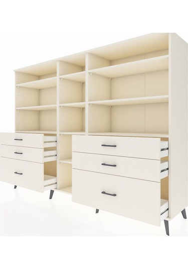 Hyperion Dolap 10 Raflı 6 Çekmeceli 220x44x163 Aytaşı-aytaşı Aytaşı-aytaşı