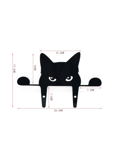 Wezone Siyah Kedi Figürlü Bahçe Dekoru - Akrilik Malzeme, Dış Mekan Süsleme İçin İdeal