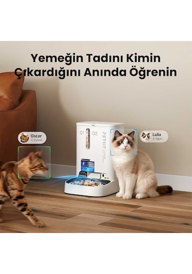 Petkit Yumshare Kameralı Çift Hazneli Akıllı Mama Kabı 2 Resmi Distribütör Garantili