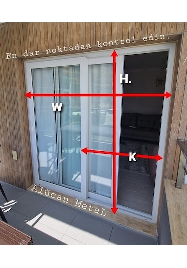 Yana Kayar Tekerli Sürme Sineklik