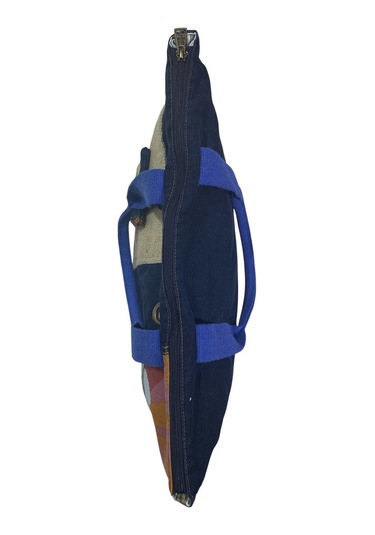 Vintage Salaş Çok Renkli Orta Boy Günlük Seyahat Gezi Omuz Çantası 36cmx34cm Bordo