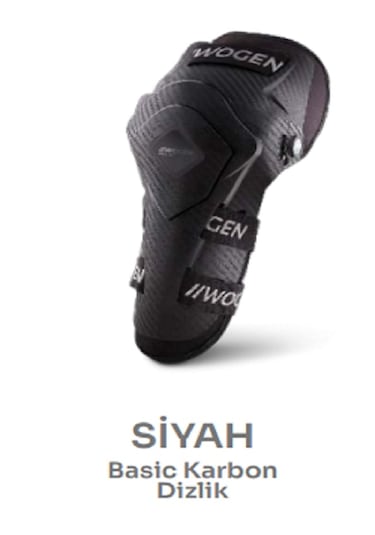 Wogen Mafsallı Motorcu Dizliği Siyah
