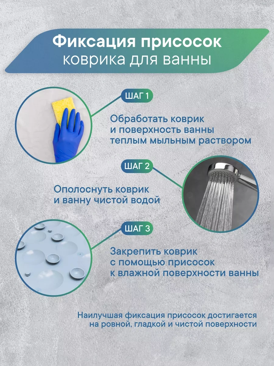 Vılına Vantuzlu Kaymaz Banyo Paspası 166891680 Açık Mavi