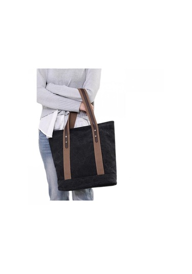 Ççs London 31485 Mumlu Kanvas Kadın Çanta Siyah Çok Renkli