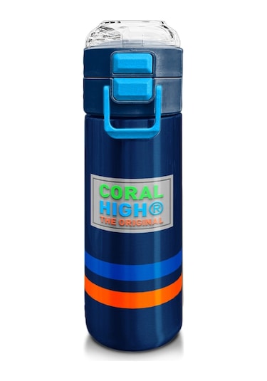Coral High 500 Ml Lacivert 31928 - Erkek Çocuk Paslanmaz Çelik Okul Termosu/suluk/matara Çok Renkli