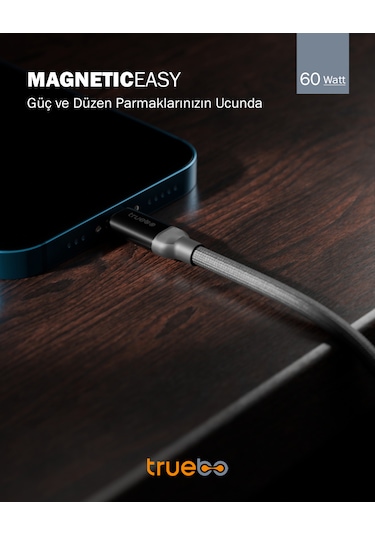 Truebo MagneticEasy Dayanıklı Şarj Ve Veri Kablosu