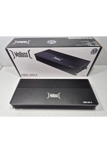 Mobass 4 Kanal Amfi 4 X 200 Rms Ses Ve Bass Amfisi Mobass Mbd-200.4 Oto Anfi