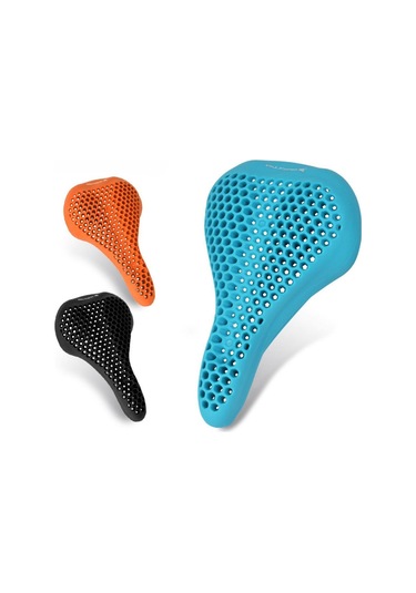 Suntek Erkekler Kadınlar Için Tam Silikon Bisiklet Koltuk Siyah