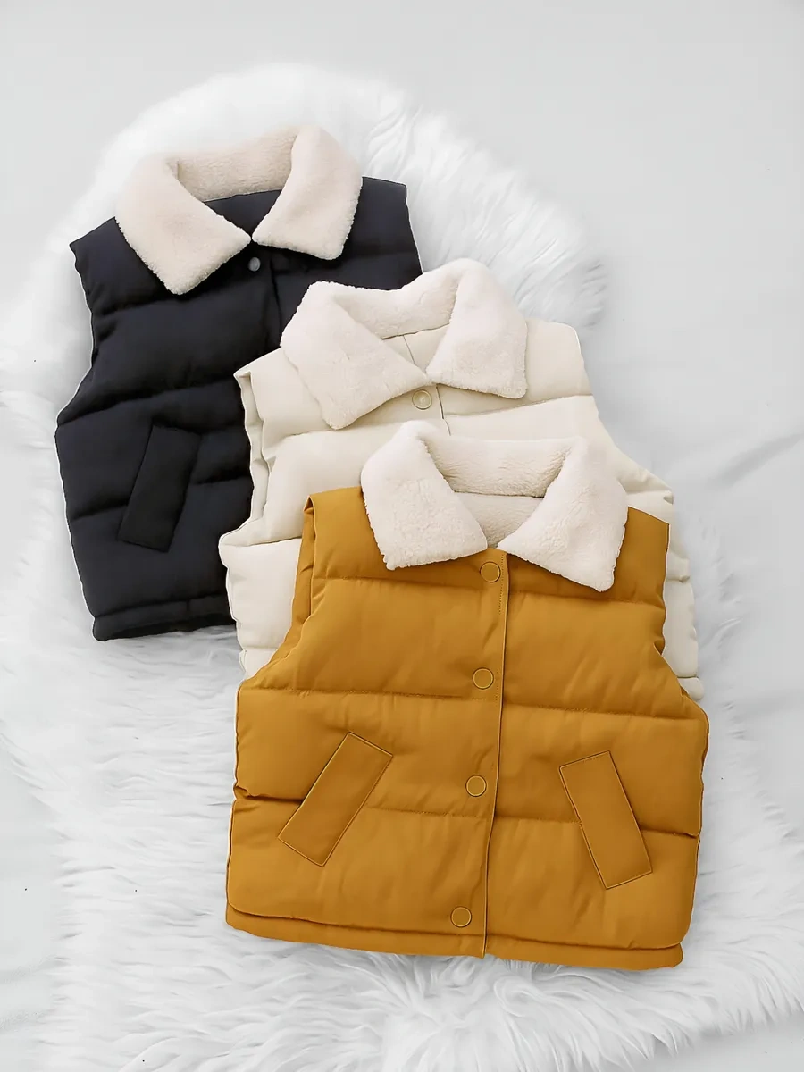 Koab Çocuklar İçin Yelek, Kolsuz, Isı Yalıtımlı 170272847 Sütlü