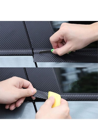 Siyah Karbon Folyo Şerit (463868807)