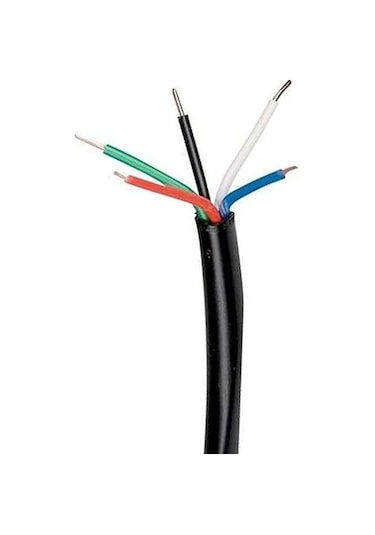 Kastro 5 Uçlu Toprak Altı Sulama Sinyal Kablosu 0,8mm 5 Renk 10 Metre