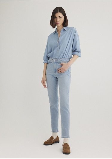 Mavi - Cindy Açık Mavi Gold Shape Jean Pantolon 100277-84410 Mavi