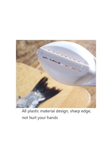 Cbtx 3 Parça Ct1682 Kalınlaştırılmış Plastik Balık Pulları Çekme Makinası Kapaklı Beyaz