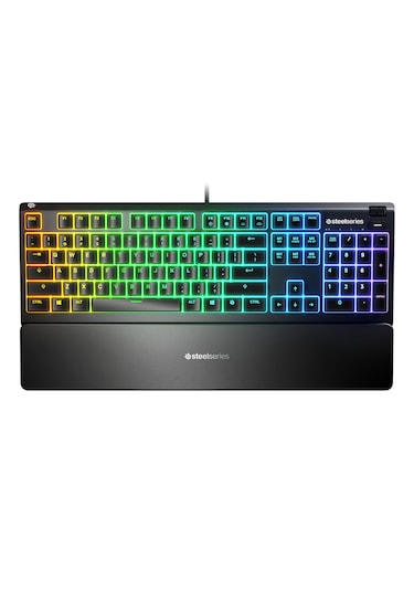 Steelseries Apex 3 USB Kablolu IP32 Suya Dayanıklı RGB Oyuncu Q Klavye