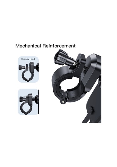 Sones Yesido C127 Çift Taraflı Ayarlanabilir Bisiklet Saplı Telefon Tutucu Siyah