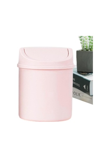 Fastbuy Mini Çöp Kovası Kapaklı Yaratıcı Küçük Masaüstü Çöp Kovaları, Küçük Çöp Kovası