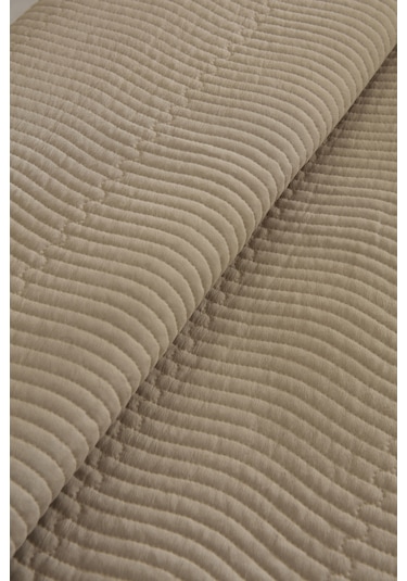 Karaca Home Juno Çift Kişilik Yatak Örtüsü Bej Bej