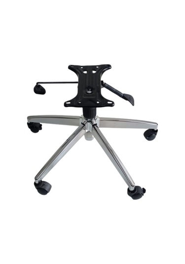 Kamusalmarket Makam Koltuğu Ayağı Çap 70 Cm Çift Kol Mekanizma Krom Pistonlu