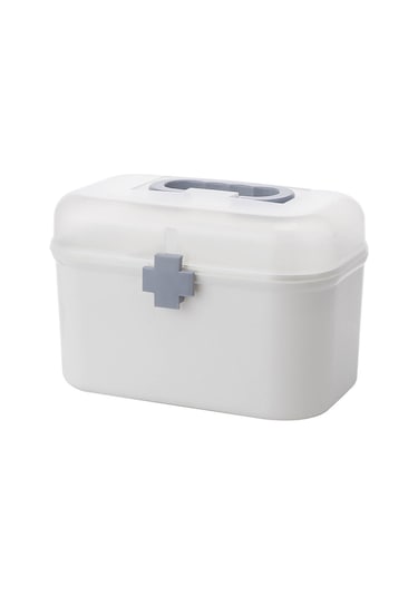 Yuntech01 Büyük Boy Ev İçi Tıbbi Sandık - Çeşitli İlaçları Sınıflandırarak Saklama, Taşınabilir Sağlık Kutusu Mavi