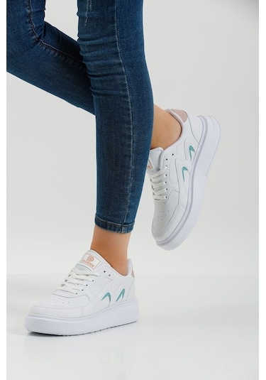 Devida Diana Serisi Kadın Spor Ayakkabı Beyaz - Pudra