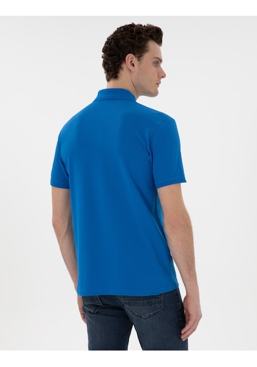Pierre Cardin Erkek Saks Tişört Basic 50302561-vr045 Saks