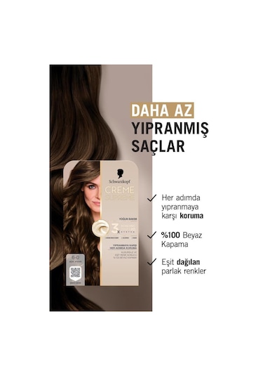 Schwarzkopf Creme Supreme Saç Boyası Açık Kahve 6-0