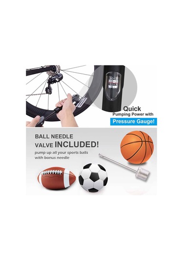 Monyee Bisiklet Ve Spor Topları İçin Taşınabilir Mini Hava Pompa Seti B - Presta/schrader Valfi İle Hızlı Enflasyon, Tamir Aletleri Dahil