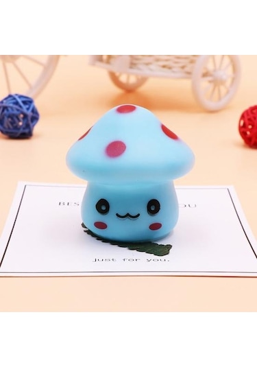 Sarı Gece Lambası Fantastik Sevimli Vinil Mantar Masa Dekoru İçin Led Işık Sarı