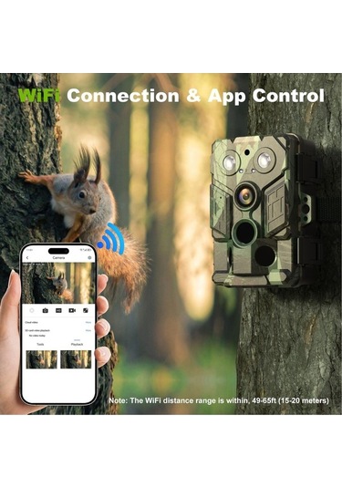 Dancemonkey Yaban Hayatı İz Kamerası 32mp 1080p Kızılötesi Ip66 Su Geçirmez Avcılık Kamera Çok Renkli