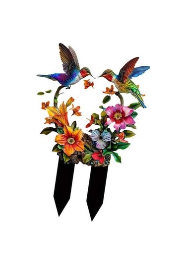 Pazly Kuşlar Homyl Hayvan Düz Dekoratif Çiçek Bahis Bahçe 2d Ga