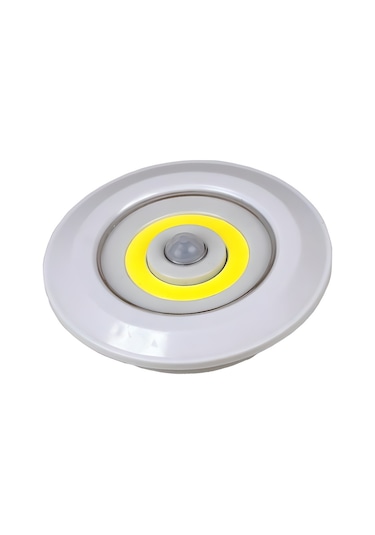 Hareket Sensörlü Led Lamba Beyaz Işık Cob Led Pilli Led Kablosuz