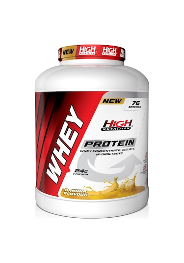 Whey Protein 2280 Gr Muz Aromalı Protein Tozu 24 Gram Protein 76 Servis