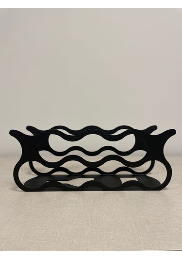 Api Design Dekoratif Metal Şarap Rafı 7'li