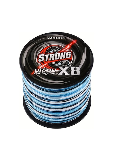 Techbloom Dayanıklı 8 İplik Örülü Misina A 10 -0.55mm-100lb 300m 328yd Tuzlu Su Balıkçılık Kamuflaj Polyetilen