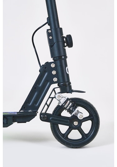 Elektrikli Çocuk Scooter 130w 3 Kademe Hız Ayarlanabilir Gidon Uzun Menzil Koruma Seti Hediye Siyah