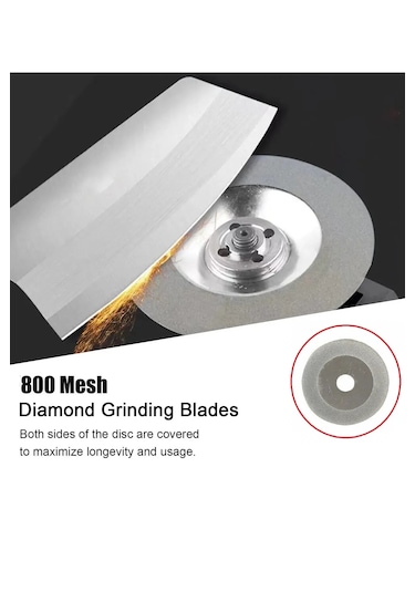 Bıçak Satır Makas Balta Bileme Diski 100mm Elmaslı Eğeleme Disk A