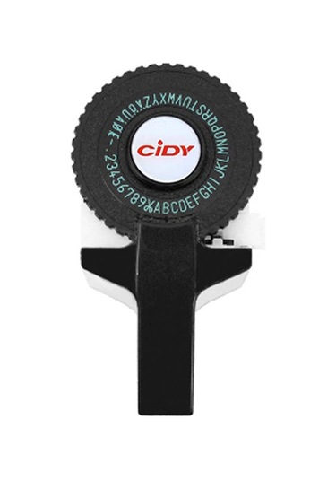 Skycity Siyah Mini Etiket Yazıcı - 9mm Genişlikli 2 Adet Band 1 Siyah + 1 Rastgele Renk - Plastik Malzeme - C101 Modeli