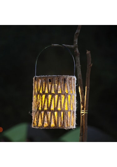 Homyl Açık Güneş Asılı Fener Işıkları, Sundurma Eve Açık Sarı