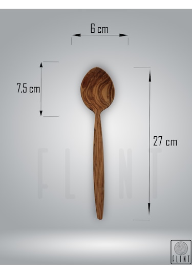 Zeytin Ahşap Tahta Kaşık 2'li Set Tahta Yemek Servis Mutfak Seti