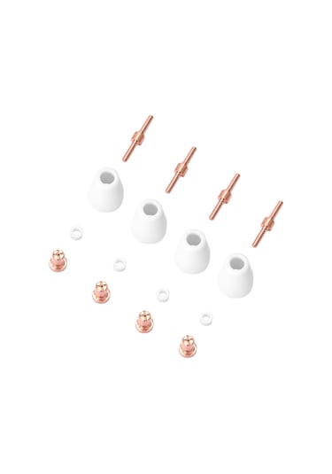 HallowPt31 Plazma Torç Uçları Elektrot Memesi 65 Adet Plazma