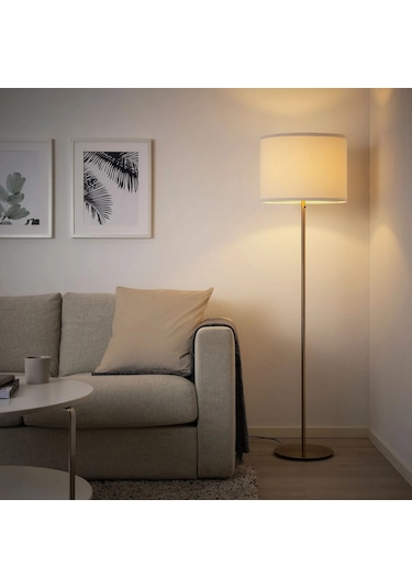 Ikea Beyaz Estetik Lambader - Yer Lambası